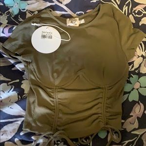 Brand new Princess Polly Stormi Top Khaki